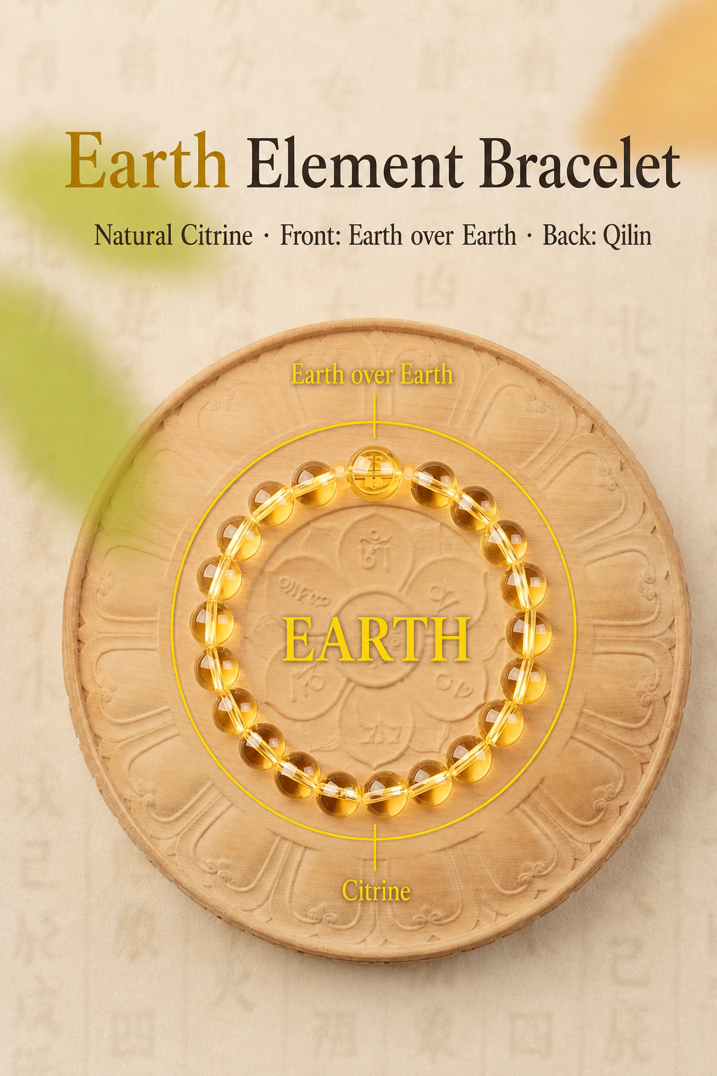 Earth Element Citrine Bracelet