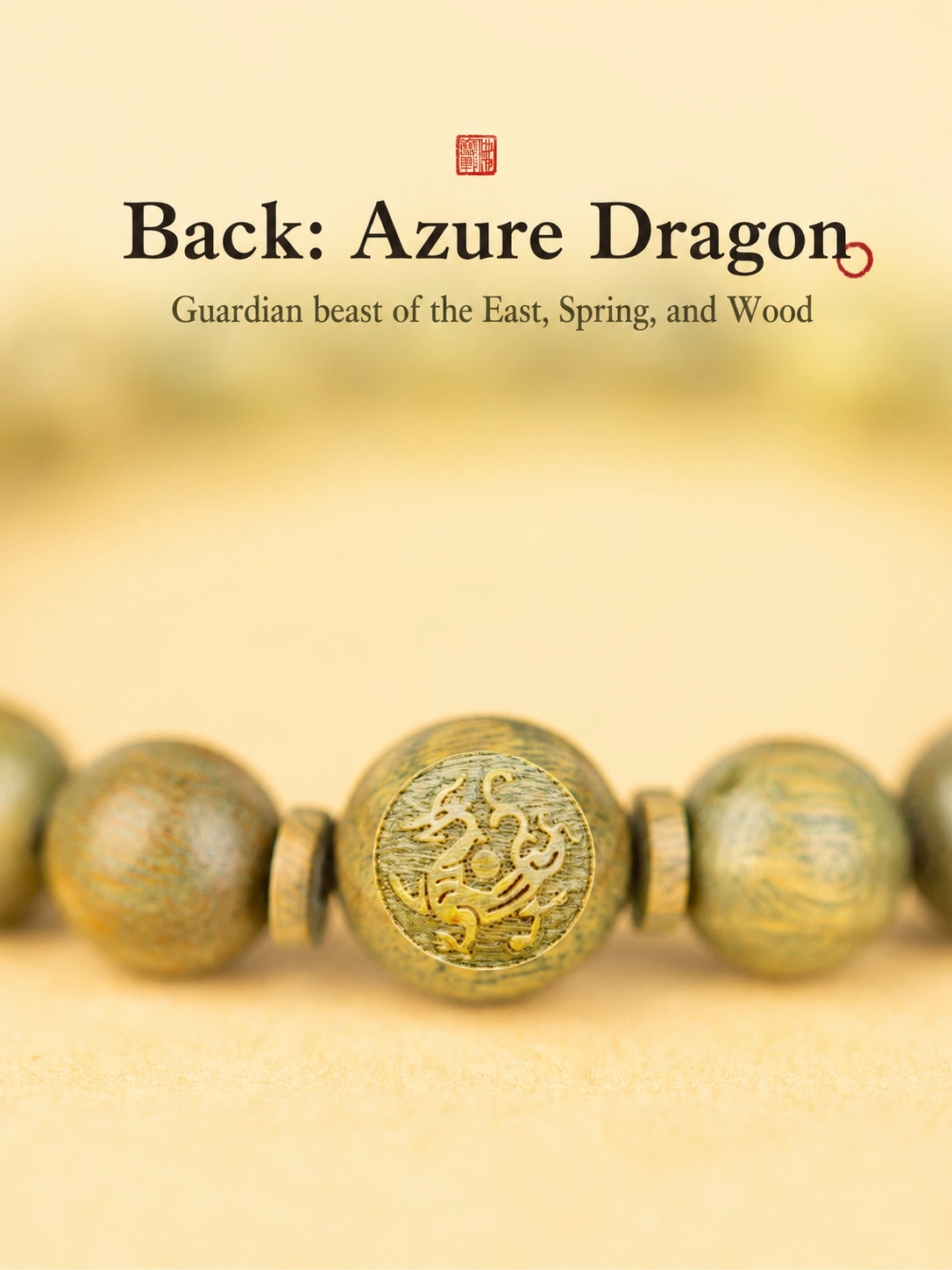 Wood Element Green Sandalwood Bracelet