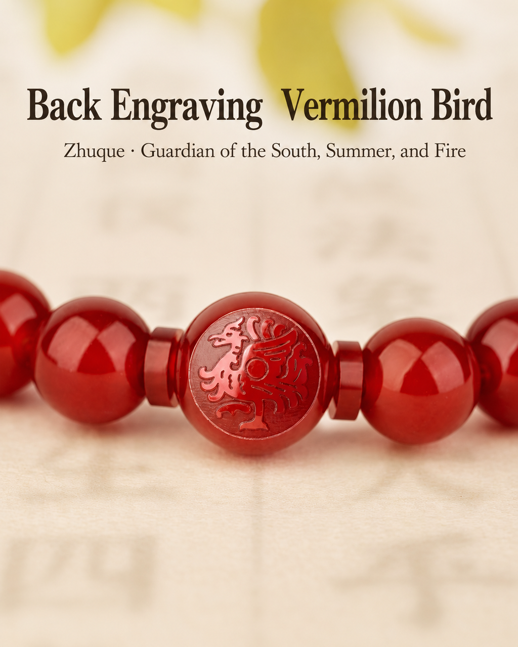 Fire Element Red Agate Bracelet