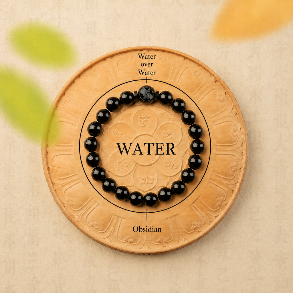 Water Element Obsidian Bracelet